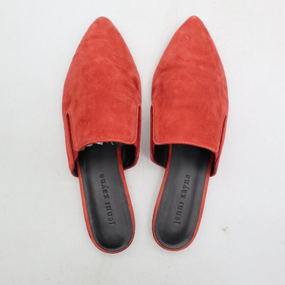 Jenni Kayne Mule Women's EU Size 38 Shoes Saddle Standard Burgundy Suede Flats - Picture 9 of 12